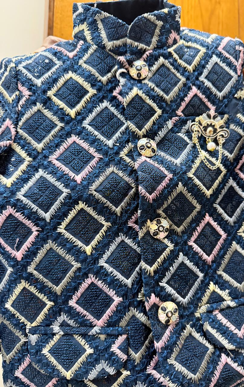 🌟 Boys Stylish Casual Blazer Outfit Set {3 pcs set}