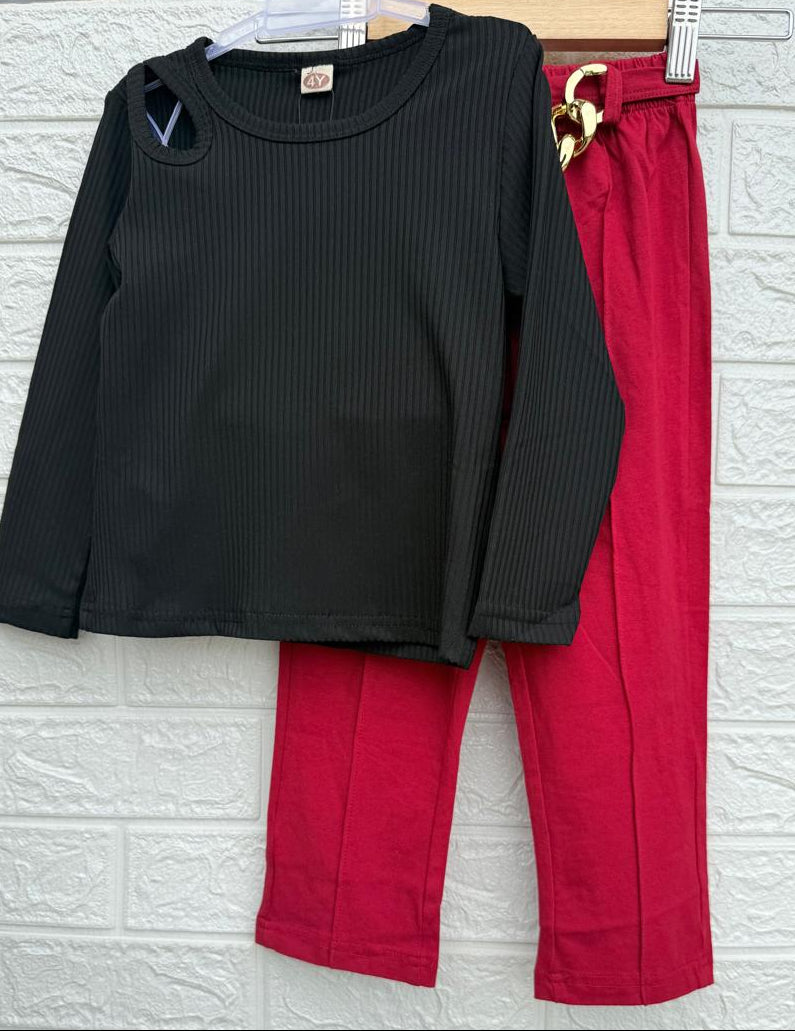 🖤 Stylish Girls’ 2-Piece Outfit