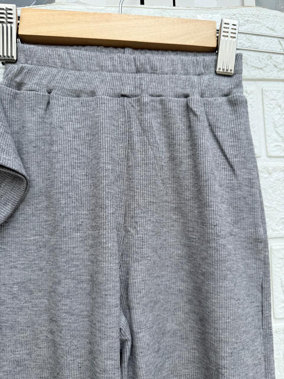 ✨ Blessed MIMI Family Girls’ Two-Piece Outfit – Grey with Pink Sequin Detailing ✨