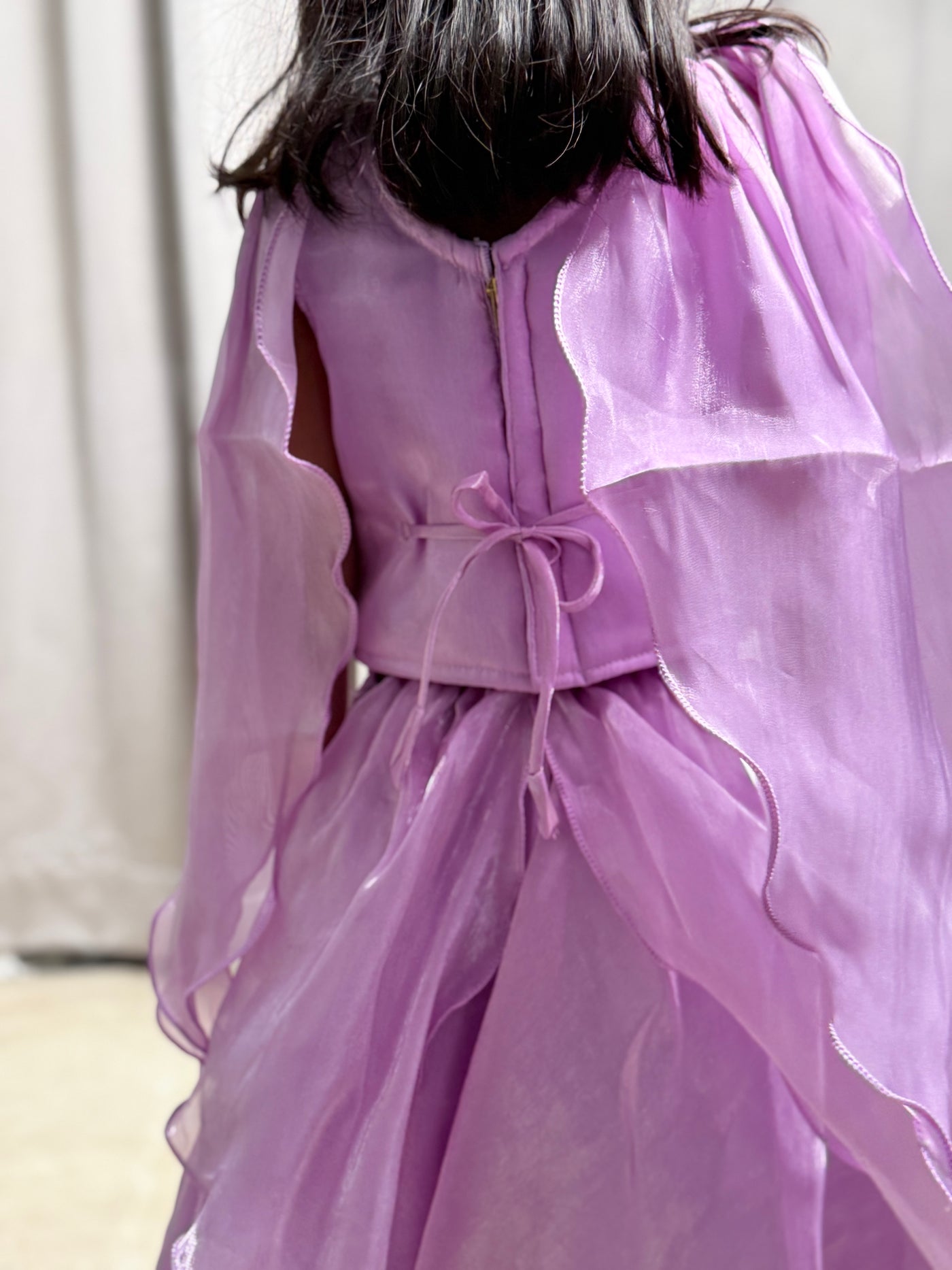 Girls Lavender Designer Lehenga Choli Set – Luxury Embroidered Party, Wedding & Festive Outfit for Kids