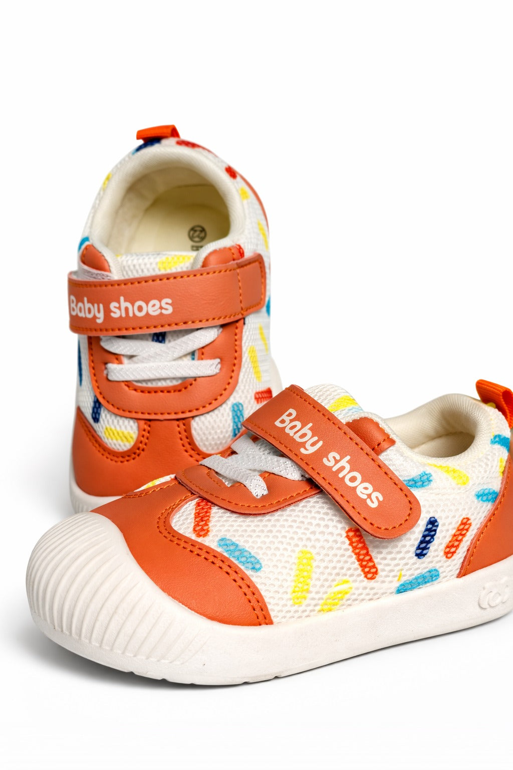 ColorPop Baby Sneakers – Breathable Anti-Slip First Walker Shoes with Velcro Strap for Boys & Girls