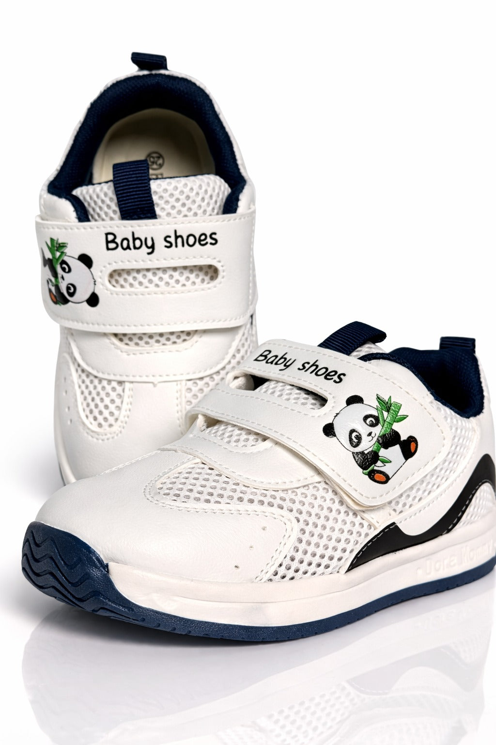 Printed Sneakers with Velcro Strap – Breathable Lightweight Baby Casual Shoes-2