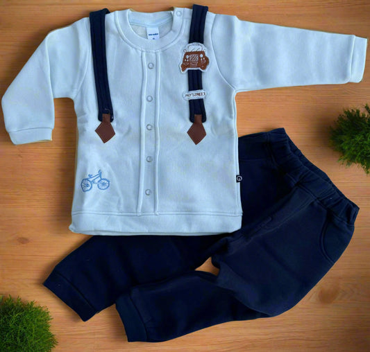 Dapper Little Champ Set – With Cute Suspenders Look