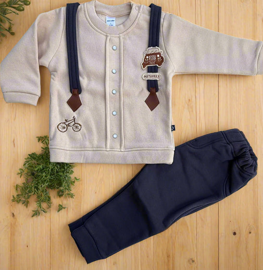 Dapper Little Champ Set – With Cute Suspenders Look
