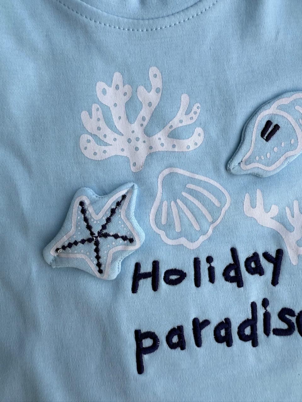 Holiday Paradise Beach Tee Set – Ocean Vibes Edition
