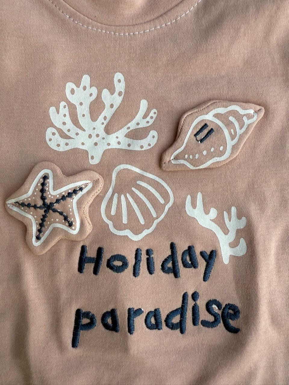 Holiday Paradise Beach Tee Set – Ocean Vibes Edition