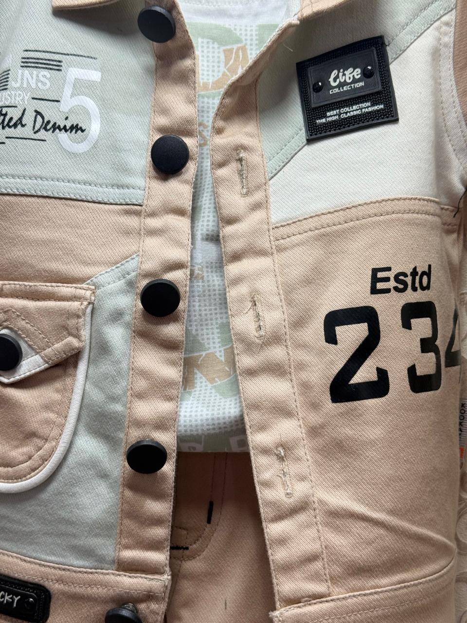 Premium Boys Jacket & Cargo Pants Set – Stylish & Comfortable