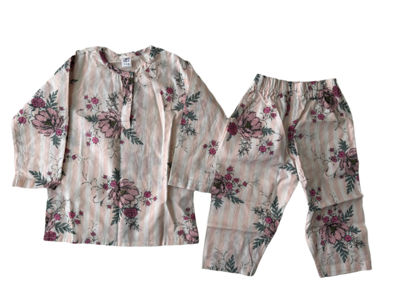 Blush Bloom Baby Night Suit Set-zoom-2
