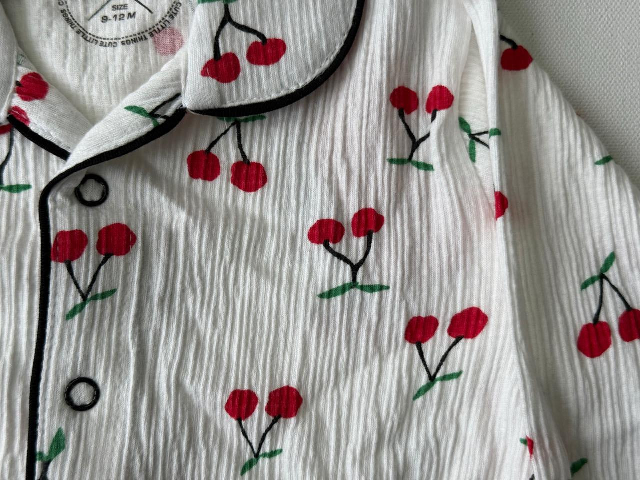 Cherry Pop Cotton Pajama Set-zoom-4