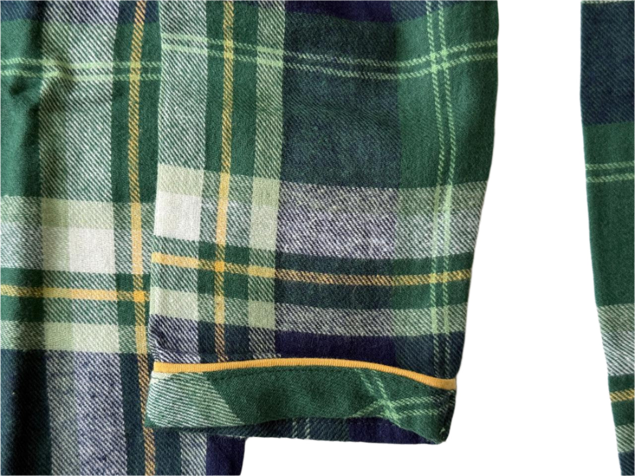 Cozy Checkered Pajama Set – Forest Green
