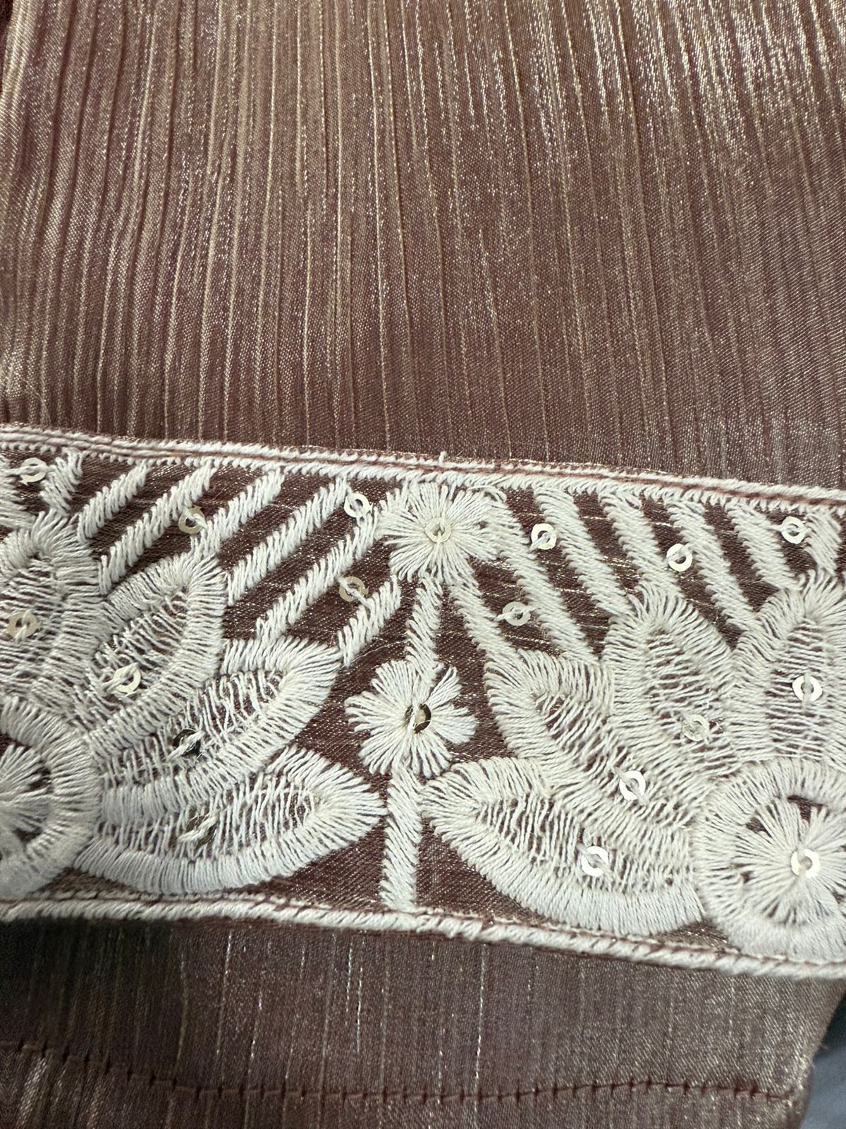Rose Gold Embroidered Kurta Set