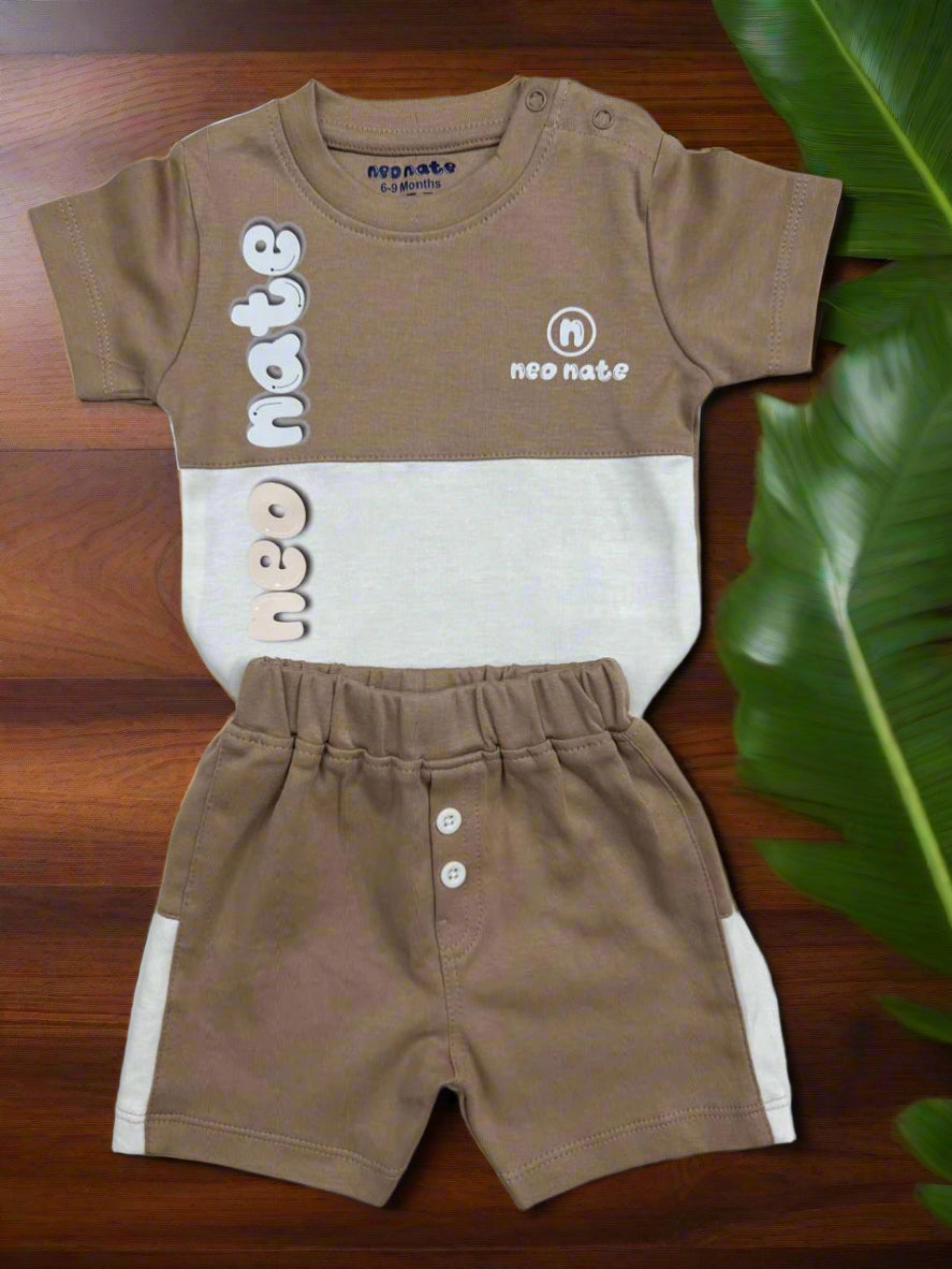 Neo Nate Cool Duo Set – Soft Brown & White Edition