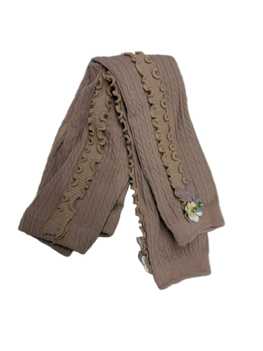 🌸 Mini Me Kidz – Premium Knitted Stockings for Girls