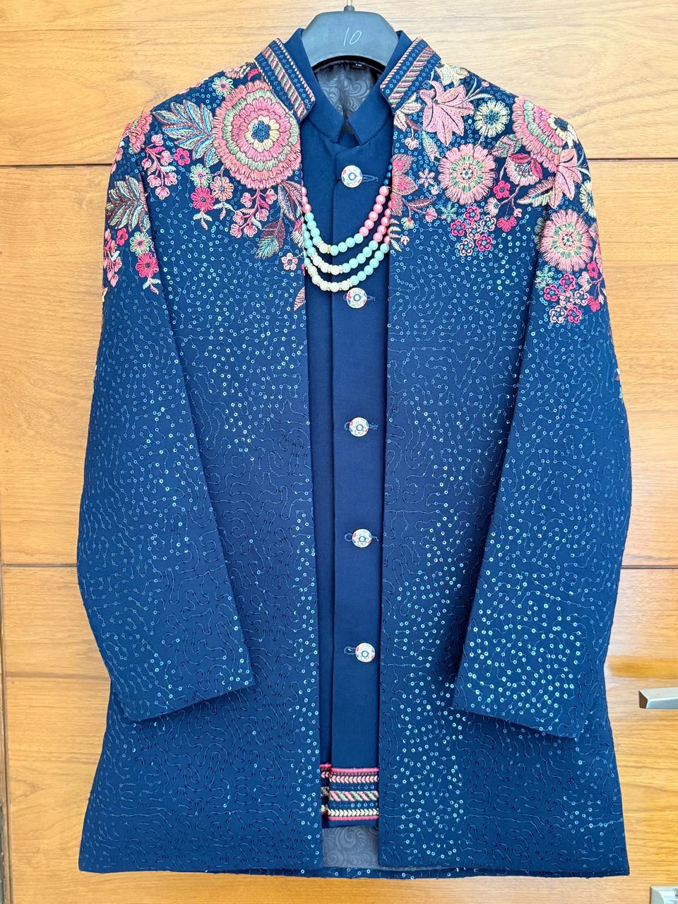 Premium embroidered sherwani jacket