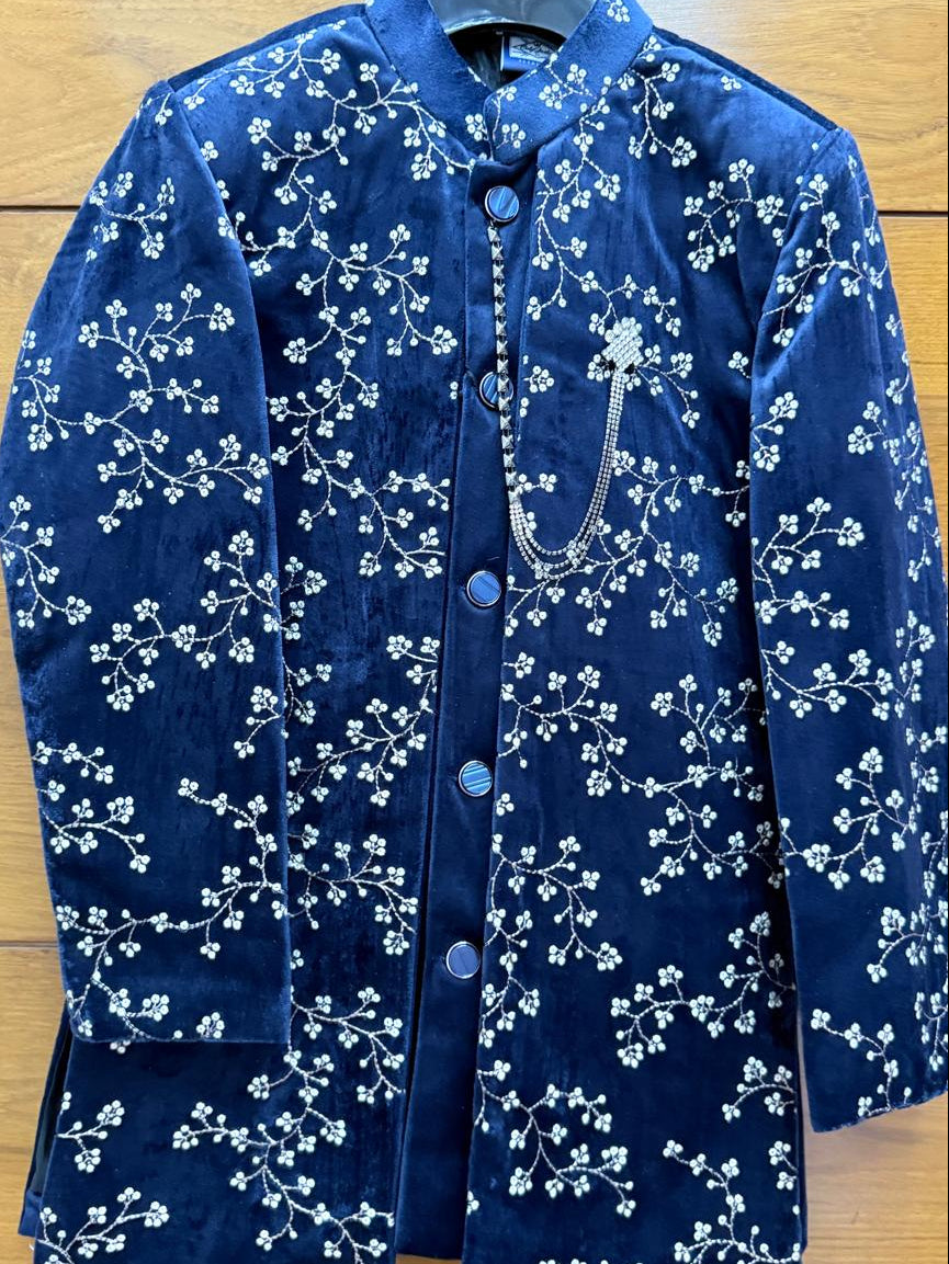Embroidered Sherwani Set for Boys