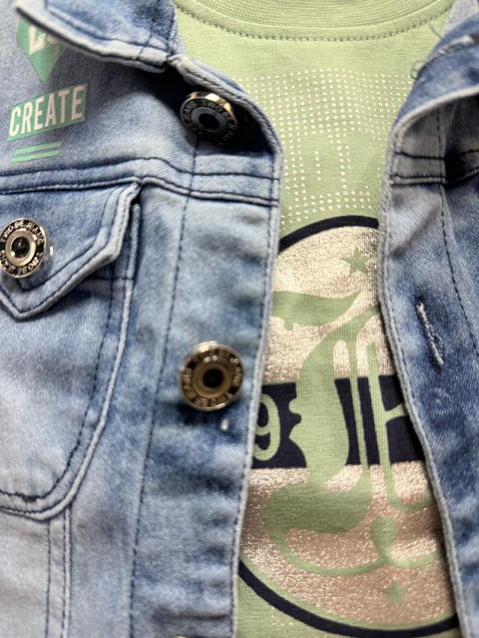 Cute & Handsome Baby Boy Denim Outfit