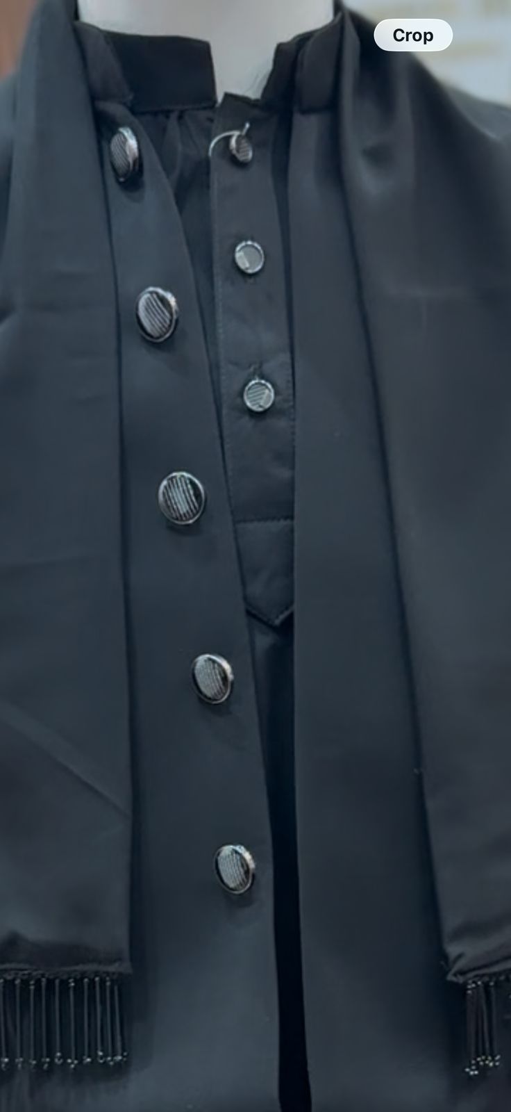 Royal Black Festive Kurta Set for Boys