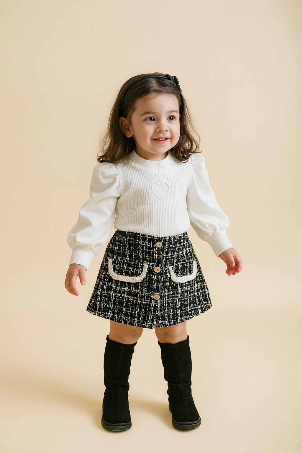 💖 Elegant Pink & White Girls’ Outfit