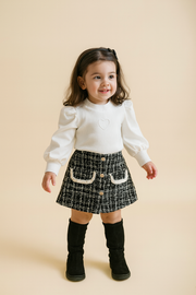 💖 Elegant Pink & White Girls’ Outfit