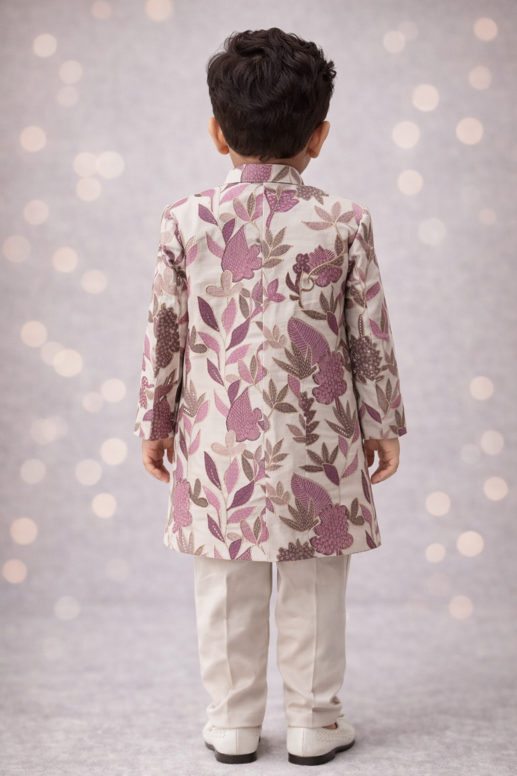 Premium Floral Sherwani Set for Boys