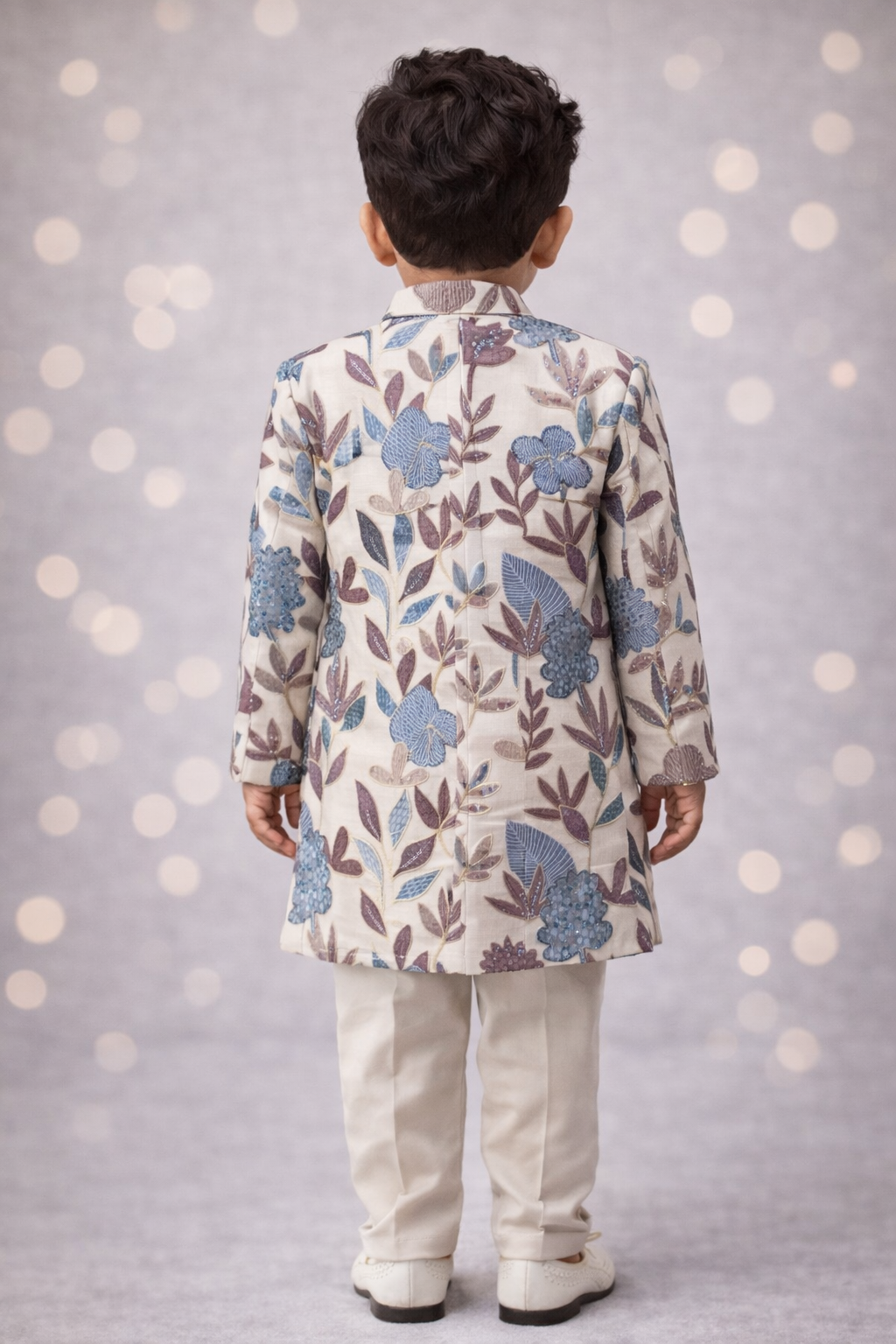 Premium Floral Sherwani Set for Boys