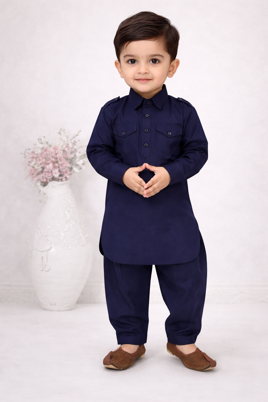 Classic  Pathani suit for boys, perfect for a bold, elegant, and timeless traditional look.