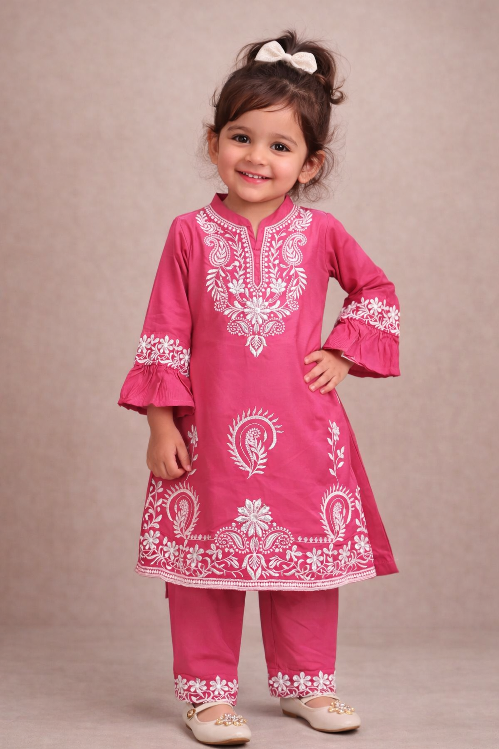 Elegant Embroidered Outfit for Girls