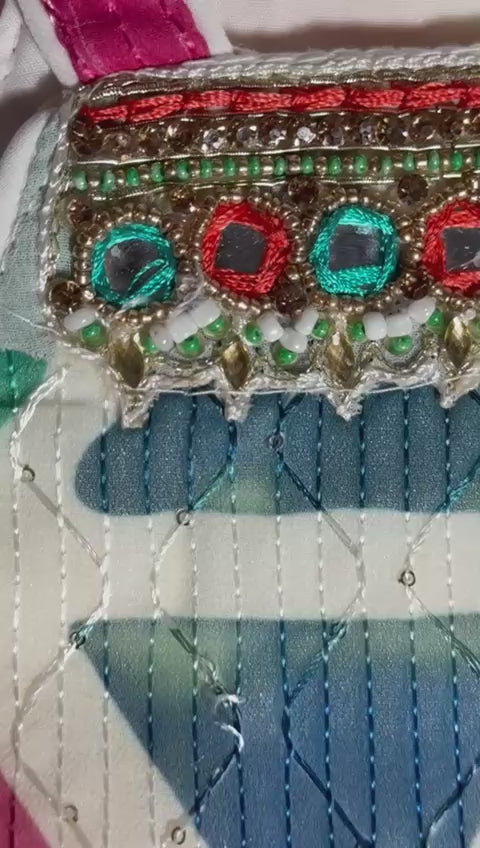 Load video: Colorful Kurta with Dhoti Pants &amp; Dupatta – Girls Wear