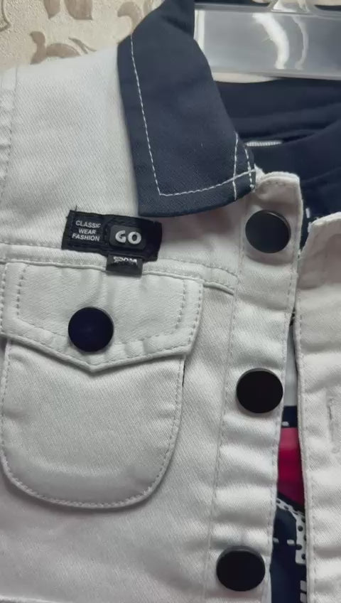 Load video: Cute &amp; Stylish Baby Boy Denim Outfit