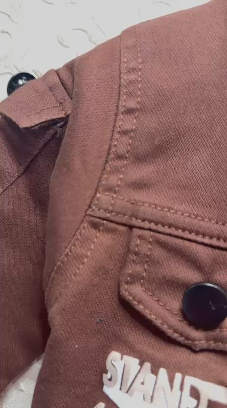 Load video: Stylish Baby Boy Jacket &amp; Cargo Pant Set (3-pcs set)