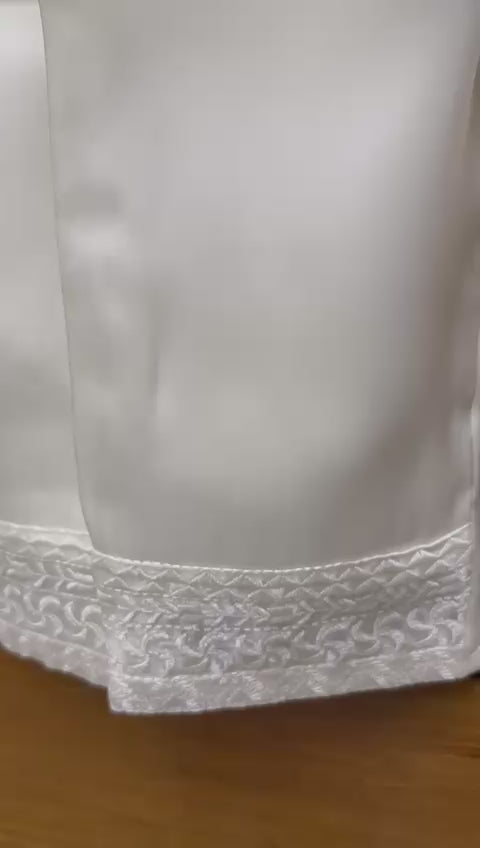 Load video: Elegant teal embroidered ethnic set perfect for festive occasions and celebrations.