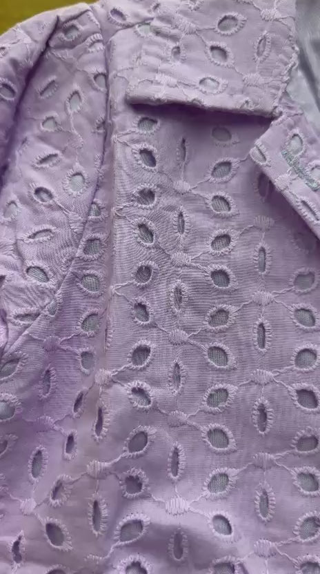 Load video: Mini Me Kidz Premium Eyelet Co-Ord Set