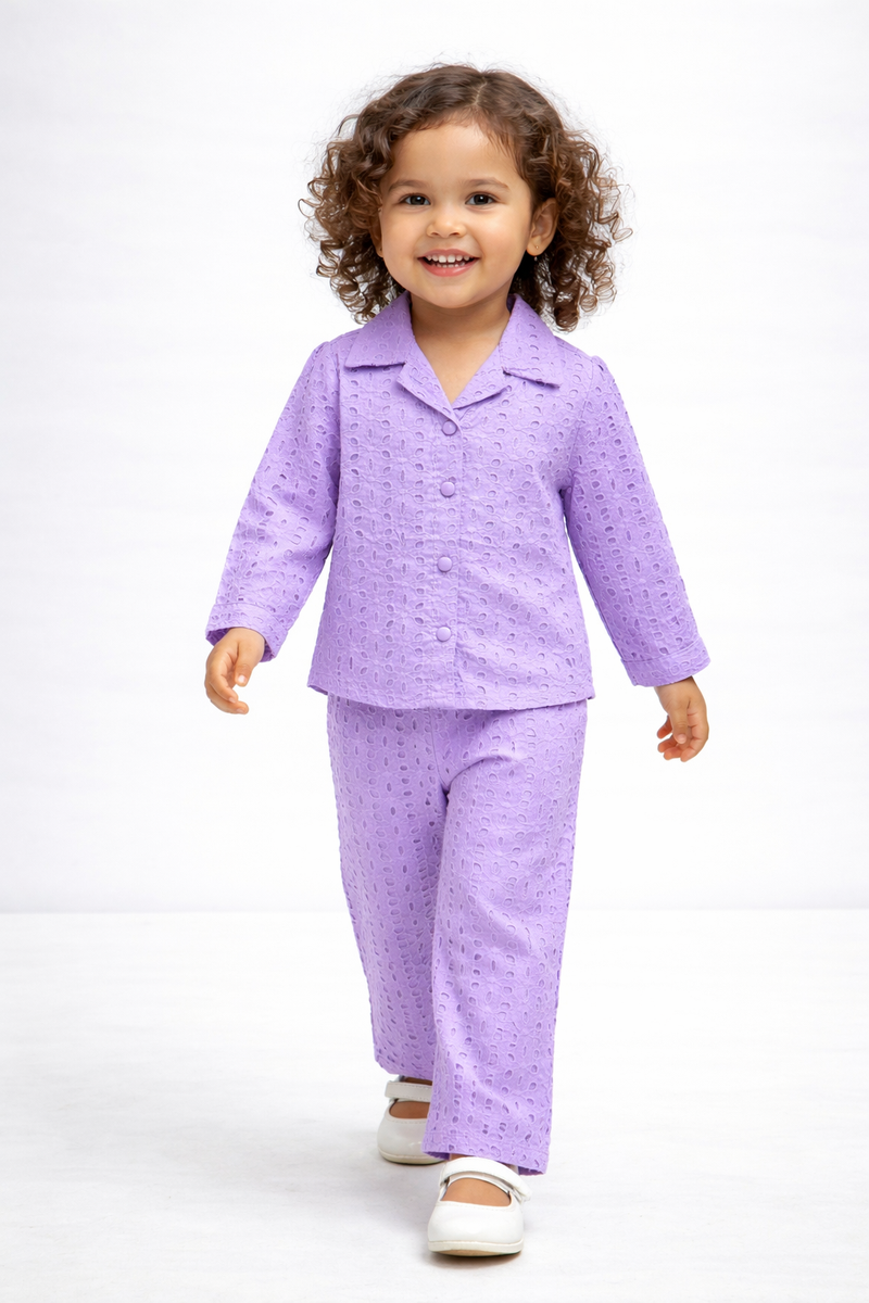 Mini Me Kidz Premium Eyelet Co-Ord Set-zoom-