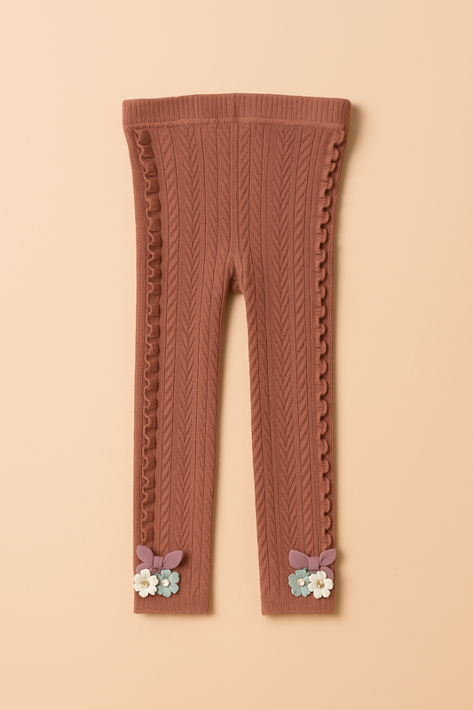 🌸 Mini Me Kidz – Premium Knitted Stockings for Girls