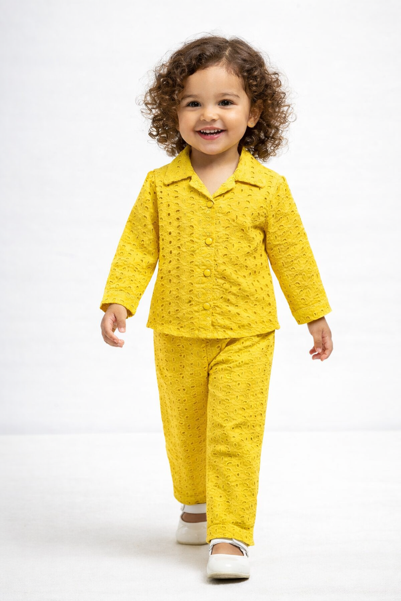 Mini Me Kidz Premium Eyelet Co-Ord Set-zoom-